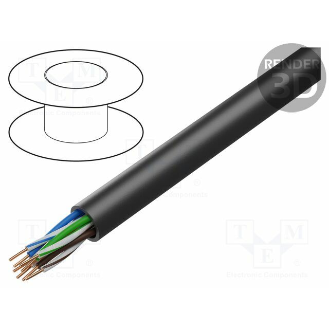 BELDEN Wire; U/UTP; 4x2x24AWG; industrial Ethernet