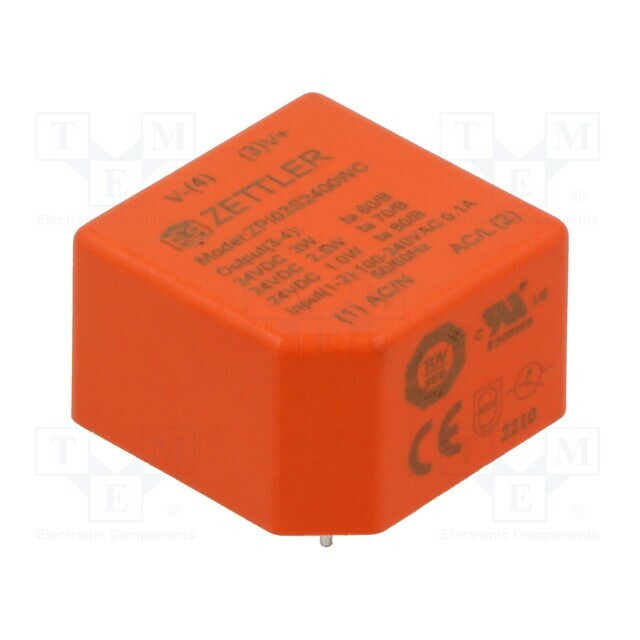 ZETTLER Converter: AC/DC; 3W; Uin: 90÷264VAC