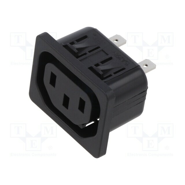 SCHURTER Connector: AC supply; socket; female