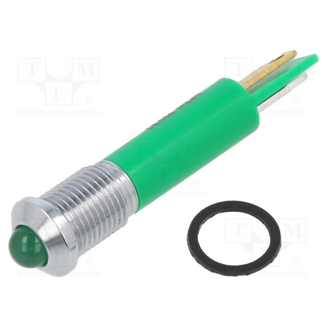 APEM Indicator: LED; prominent; green; Ø8mm