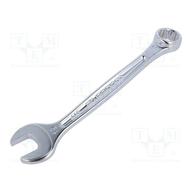 Wrench: combination spanner; double-sided; 19mm; L: