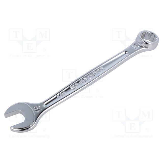 Wrench: combination spanner; double-sided; 15mm; L: