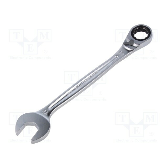 Wrench: combination spanner; rattle; 19mm; L: