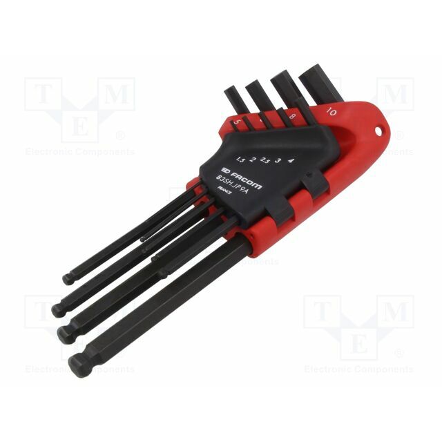 Wrench: hex key-set; spherical; 9pcs. |