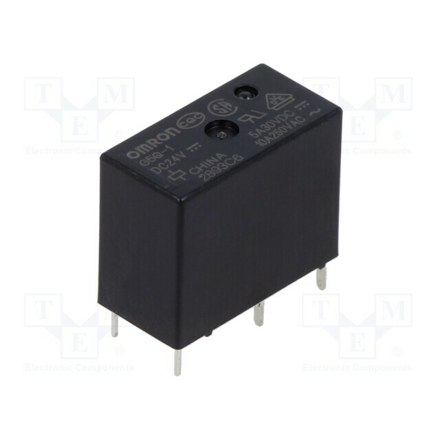 Relay: electromagnetic; SPDT; Ucoil: 24VDC; Icontacts