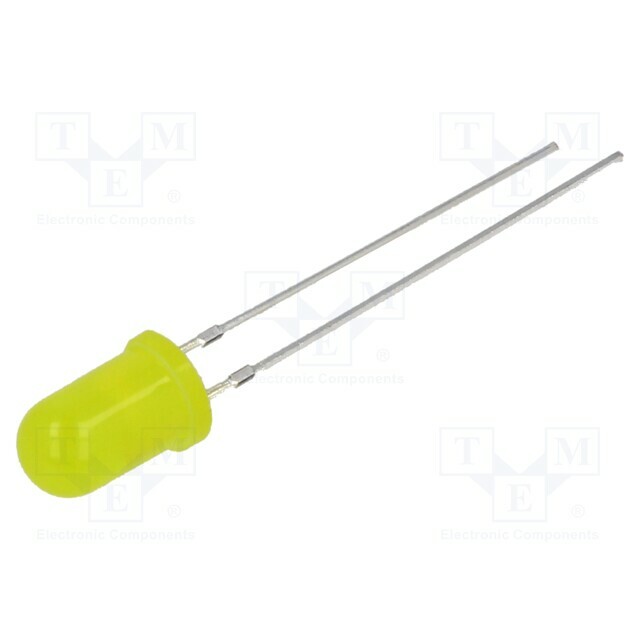 OPTOSUPPLY LED; yellow; 5mm; 220÷330mcd; 30°