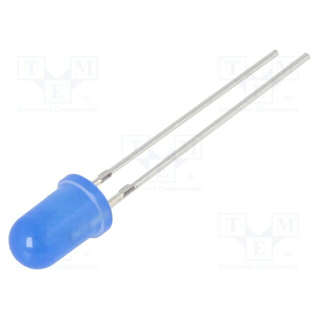OPTOSUPPLY LED; blue; 5mm; 500÷750mcd; 30°