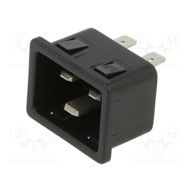 SCHURTER Connector: AC supply; plug; 16A