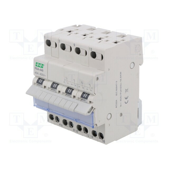 F&F Mains-generator switch; Poles: 4; 230/400VAC