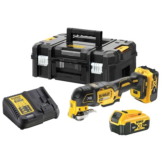 DEWALT Multifunkcionāls zāģis 18V, 300W, 2x5Ah