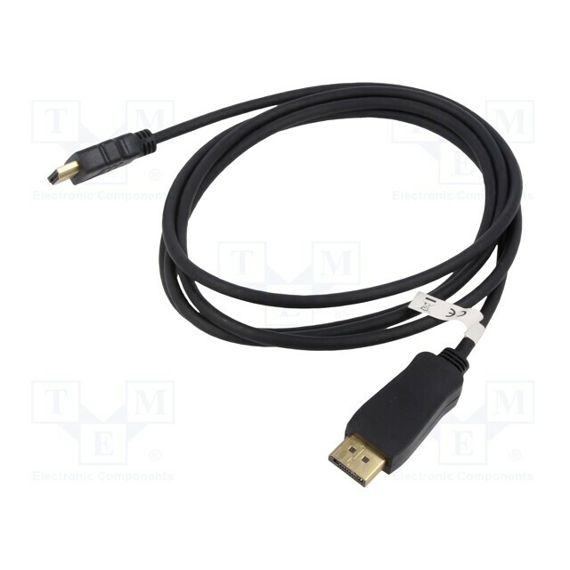 Cable; DisplayPort plug,HDMI plug; 4K
