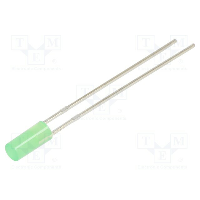 OPTOSUPPLY LED; yellow green; 3mm; 68÷100mcd