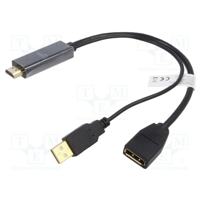 DIGITUS Adapter; DisplayPort socket,HDMI plug