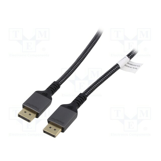 DIGITUS Cable; DisplayPort plug,both sides