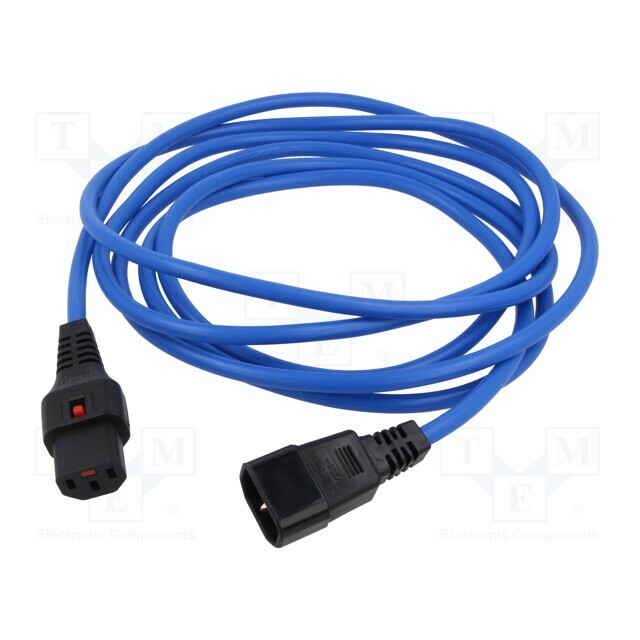 IEC LOCK Cable; H05VV-F; IEC C13