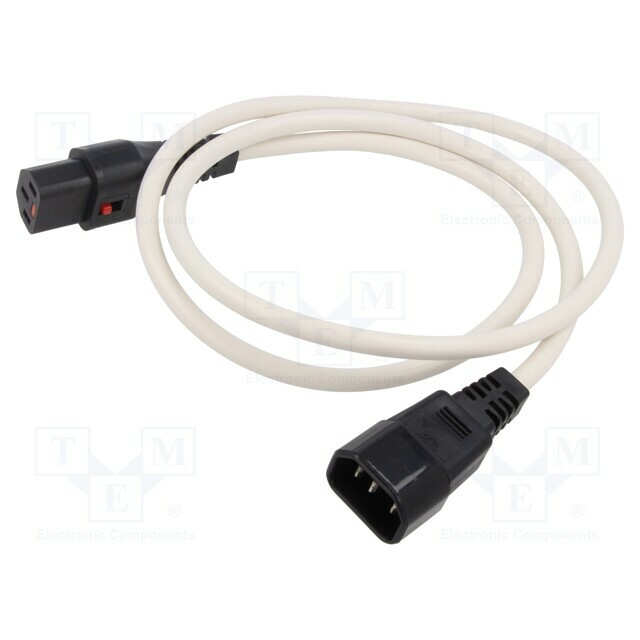 IEC LOCK Cable; H05VV-F; IEC C13
