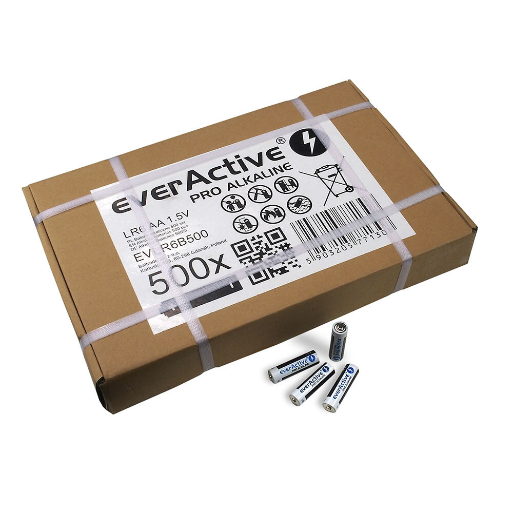 LR6 500-taca (bulk) everActive Pro Alkaline