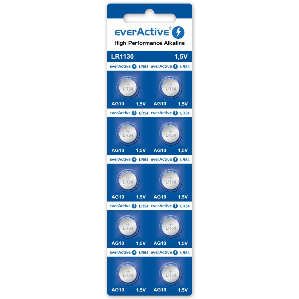 Mini alkaline batteries everActive G10 LR1130