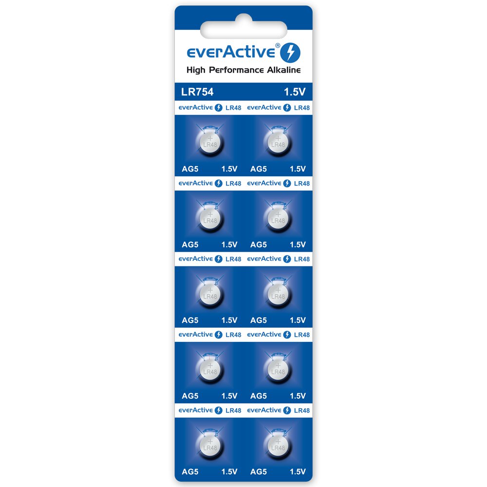 G5 10BL everActive Alkaline LR754 LR48