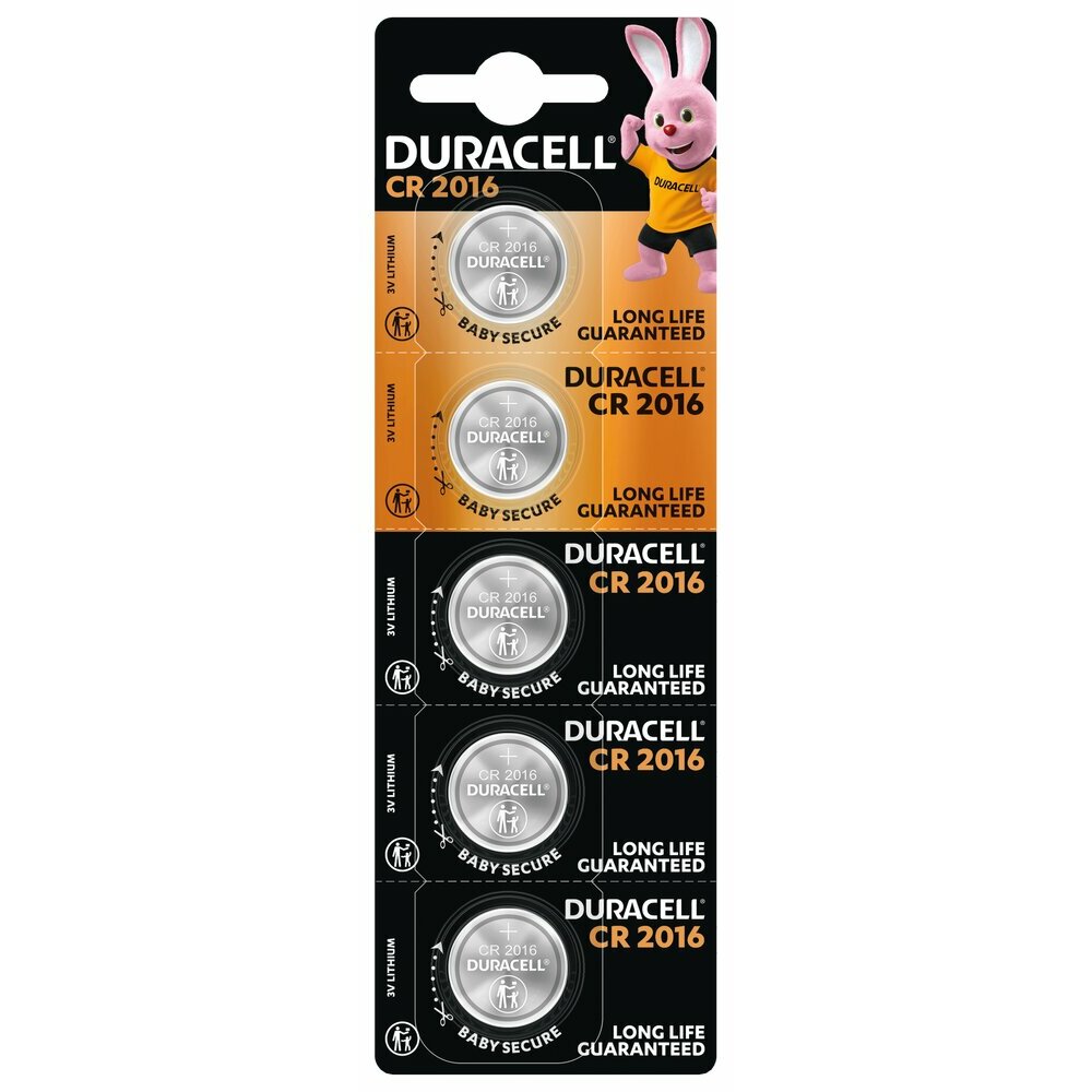 CR2016 5BL HSDC DURACELL 3V DL2016