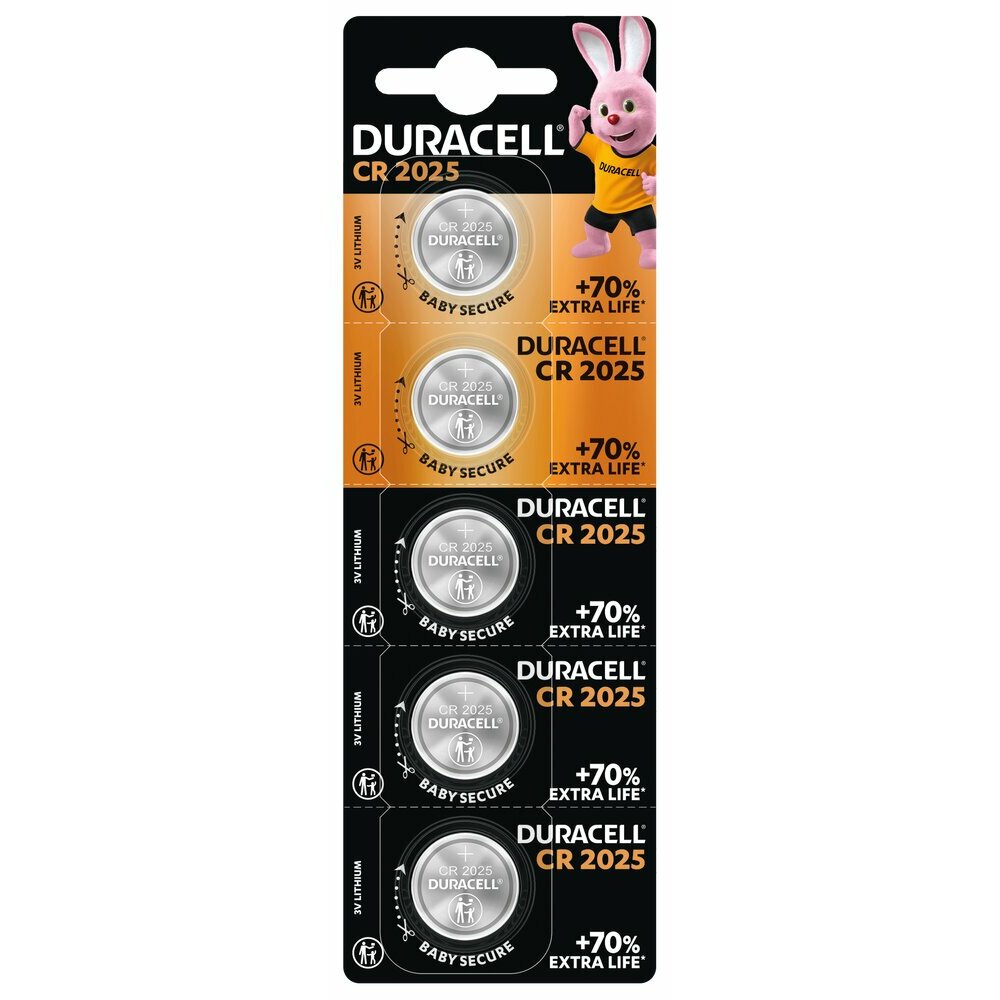 CR2025 5BL HSDC DURACELL 3V DL2025