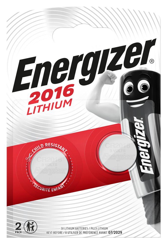 ENERGIZER BATTERIES SPECIALIZED CR2016 2 PIECES