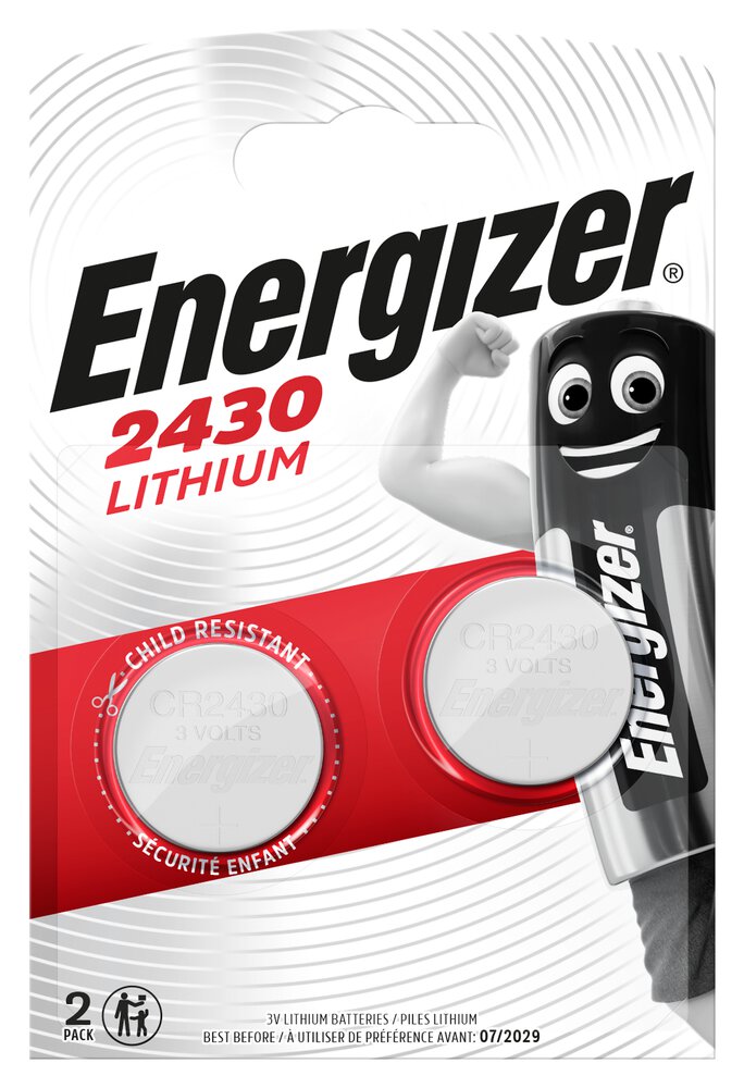 BAT2430.E2; CR2430 baterijas 3V Energizer