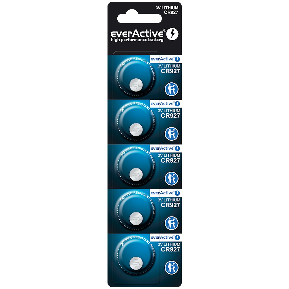 CR927 5BL everActive BLISTER litija baterijas