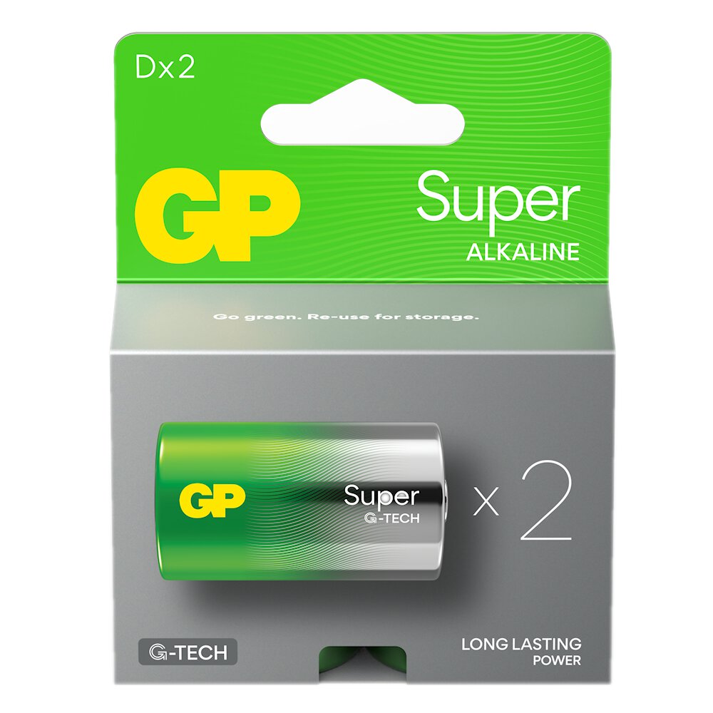 LR20 2BL GP Super Alkaline (G-TECH)