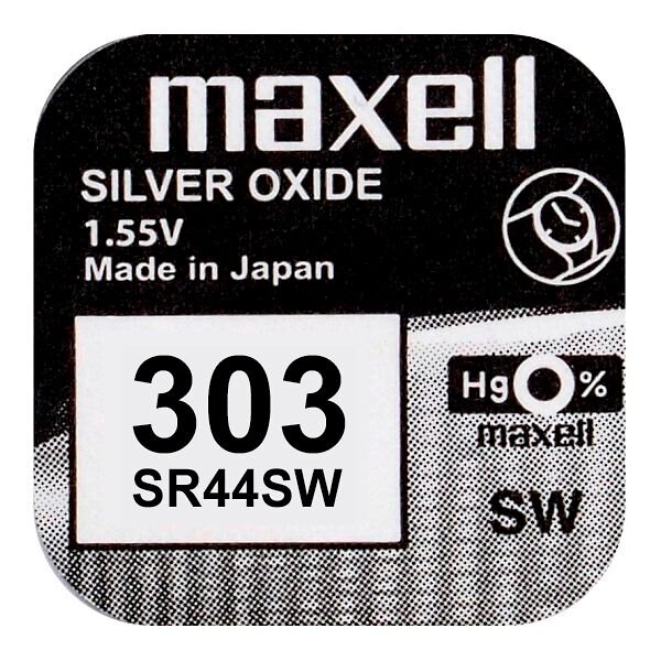 303 baterija 1.55V Maxell sudraba-oksīda
