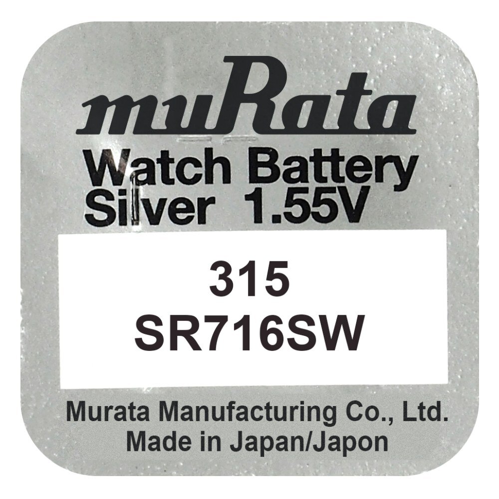 315 Murata (SR716SW) Baterija (BMU315) |