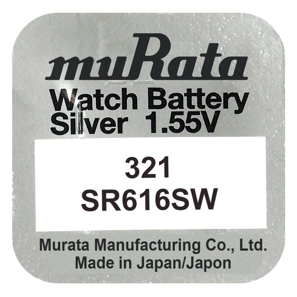 321 Murata (SR616SW) Baterija (BMU321) |