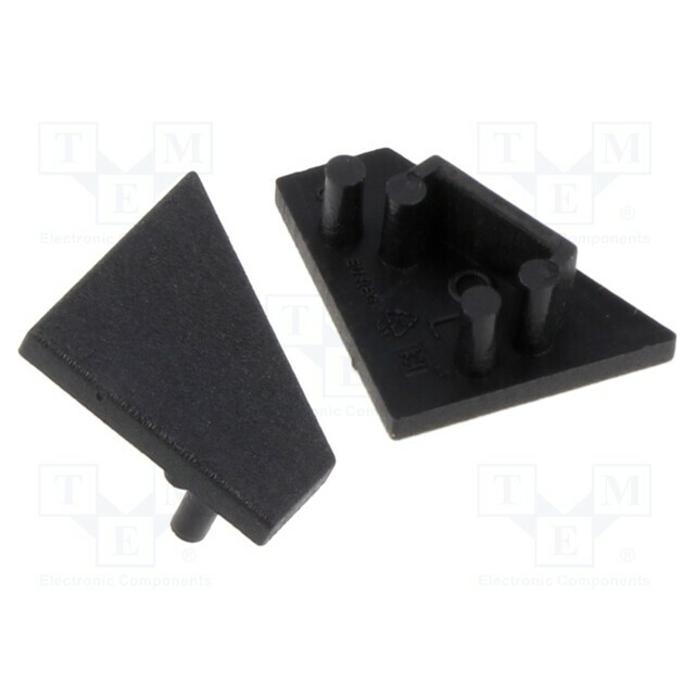 TOPMET Cap for LED profiles; black