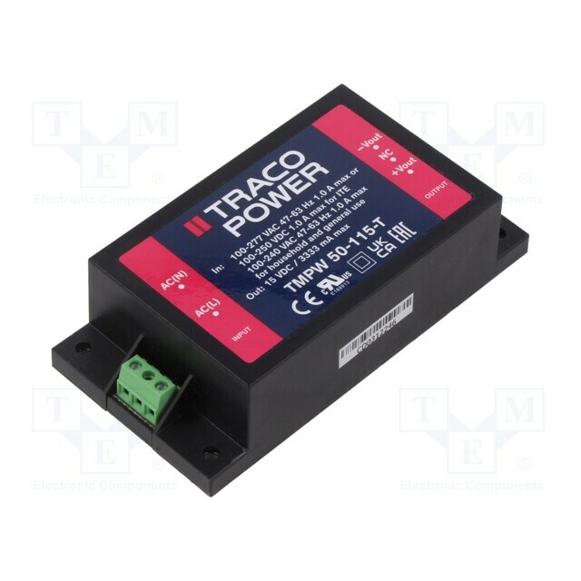 TRACO POWER Power supply: switching; for