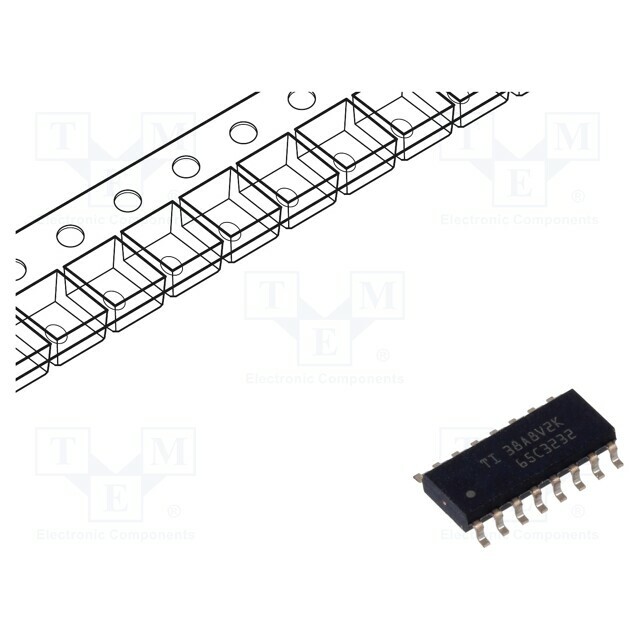 TEXAS INSTRUMENTS IC: interface; receiver,line
