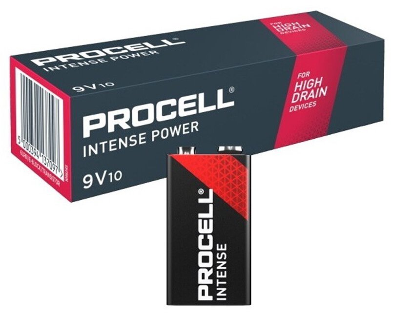 6LR61 9V 10 gab. PROCELL INTENSE