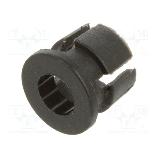 BIVAR LED holder; 3mm; one-piece; black