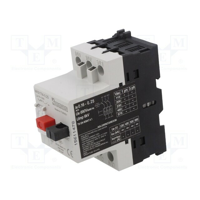 EMAS Motor breaker; for DIN rail
