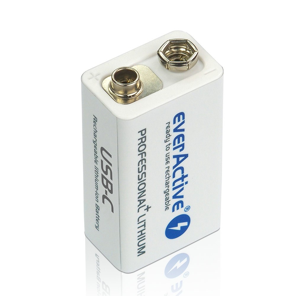 EVERACTIVE 6F22/9V LI-ION BATTERY 550 mAh