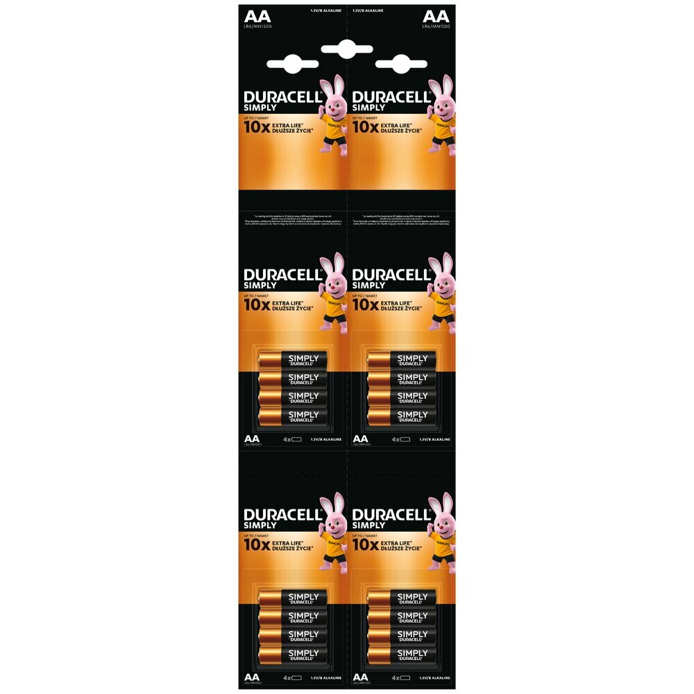 LR6 16PAK (4x4) DURACELL HBDC MN1500