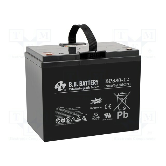 B.B. Battery Re-battery: acid-lead; 12V
