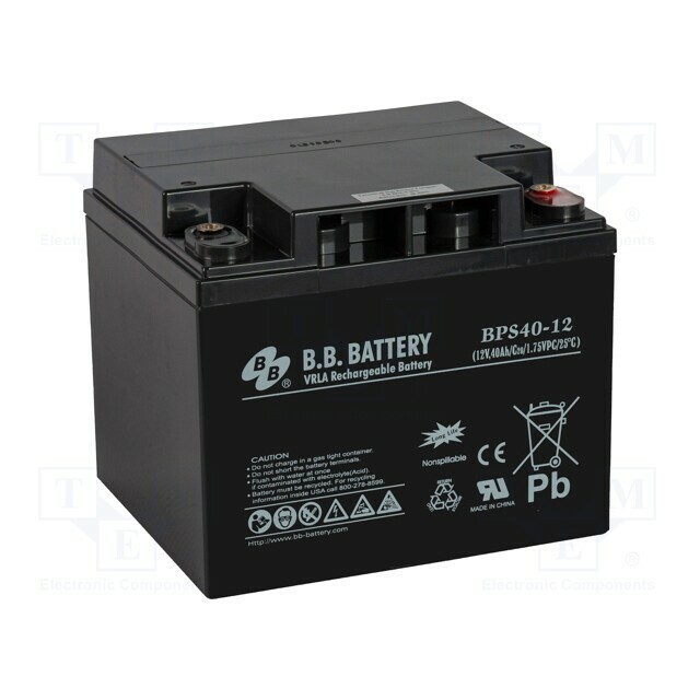 B.B. Battery Re-battery: acid-lead; 12V