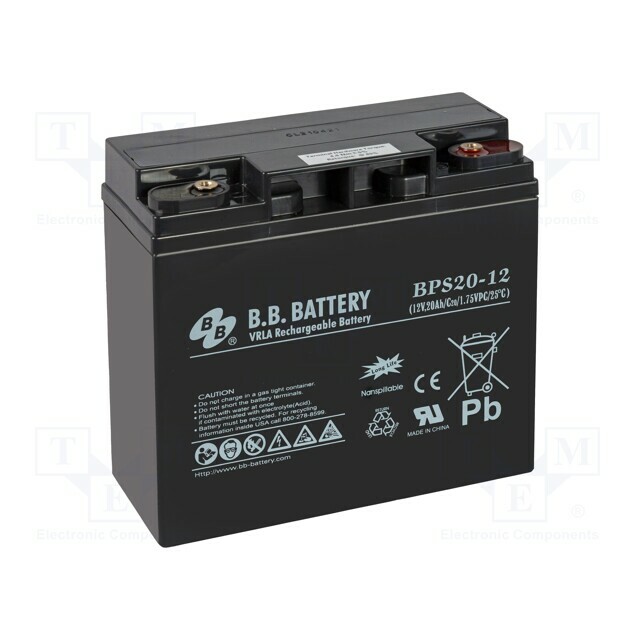 B.B. Battery Re-battery: acid-lead; 12V
