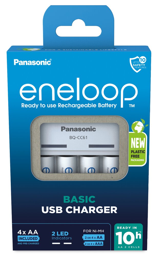 Panasonic charger Basic USB + 4x