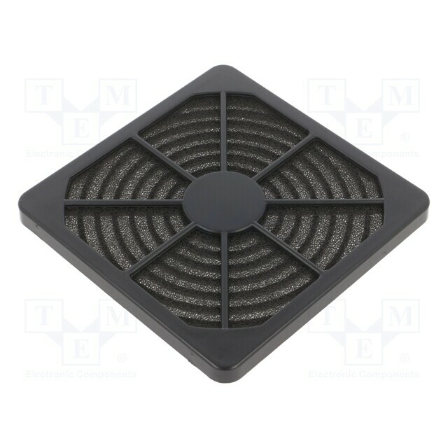 Filter; plastic; Akasa; 1set; Ø120mm; black