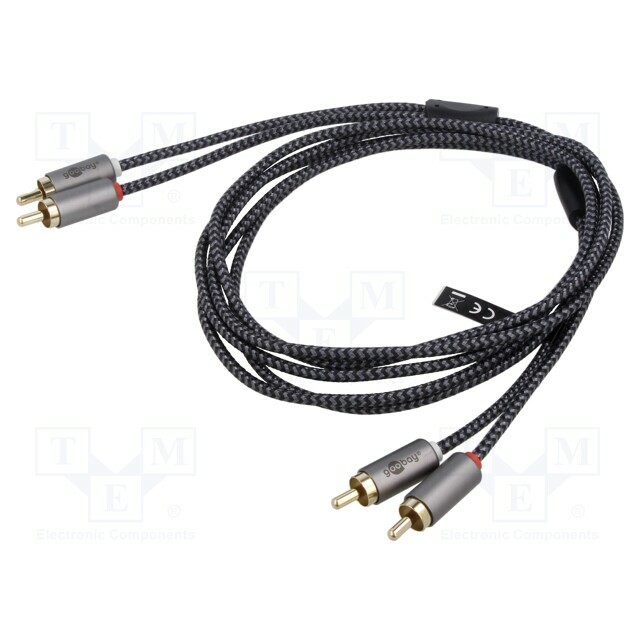 Cable; RCA plug x2,both sides