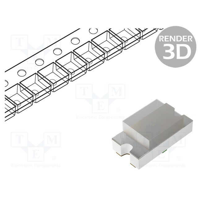 Inolux LED; red; SMD; 1206; 140mcd