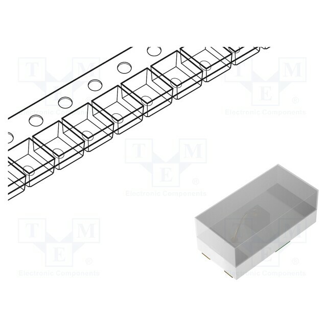 Inolux LED; red; SMD; 0402; 90mcd