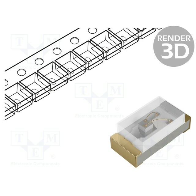 Inolux LED; red; SMD; 0402; 20mcd