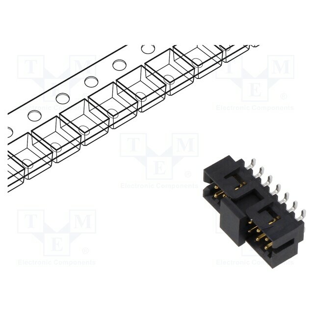 MOLEX Connector: PCB-cable/PCB; socket; male; PIN: